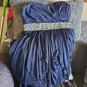 Sequin Hearts Midnight Blue Dress